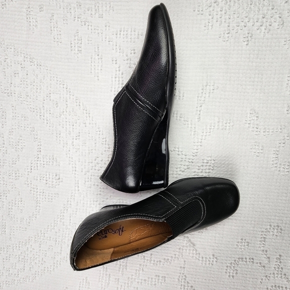 Söfft Eüro Soft Black Wedge Shoes - Picture 7 of 11